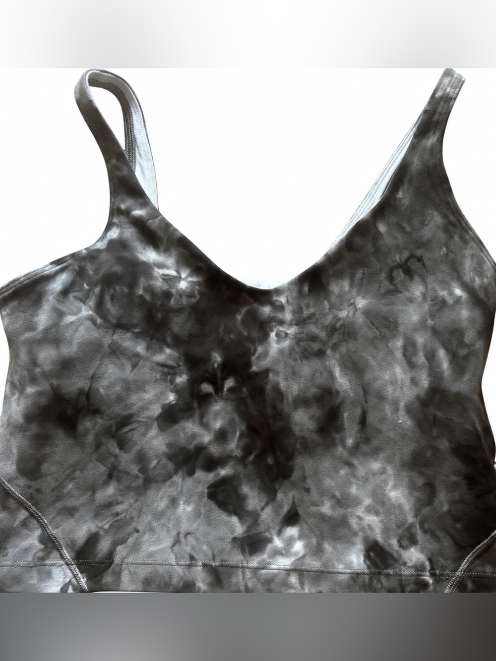 Lululemon align tank top diamond dye light sage medium olive size 8 run gym